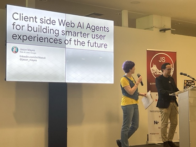 17:15 Jason Mayes | Google - Client side Web AI Agents: Building smarter user experiences for a future agentic internet
