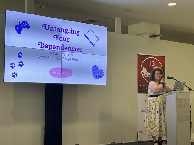 10:35 Carmer Huidobro | DevCraft Academy - Untangling Your Dependencies: A Pattern for a Well-Knit JavaScript Project