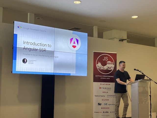 14:05 Aristeidis Bampakos | GDE for Angular - A journey to Server Side Rendering with Angular